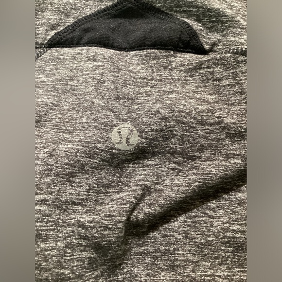 Lululemon Surge Half Zip pullover. Size L. Heathered Black - Picture 7 of 10